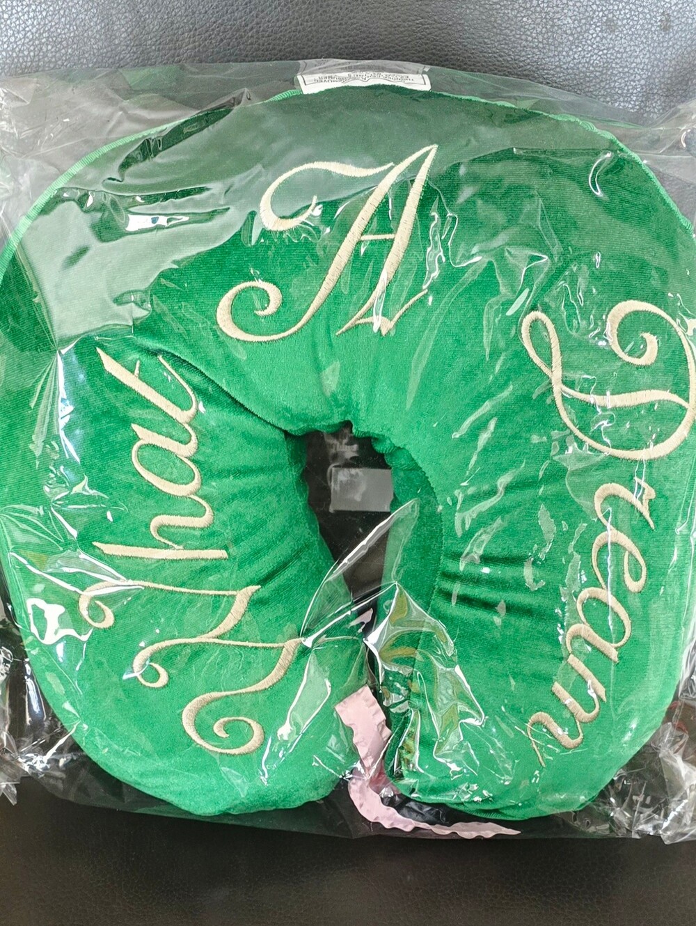 NEW! ban.do Getaway Travel Pillow "What a Dream"